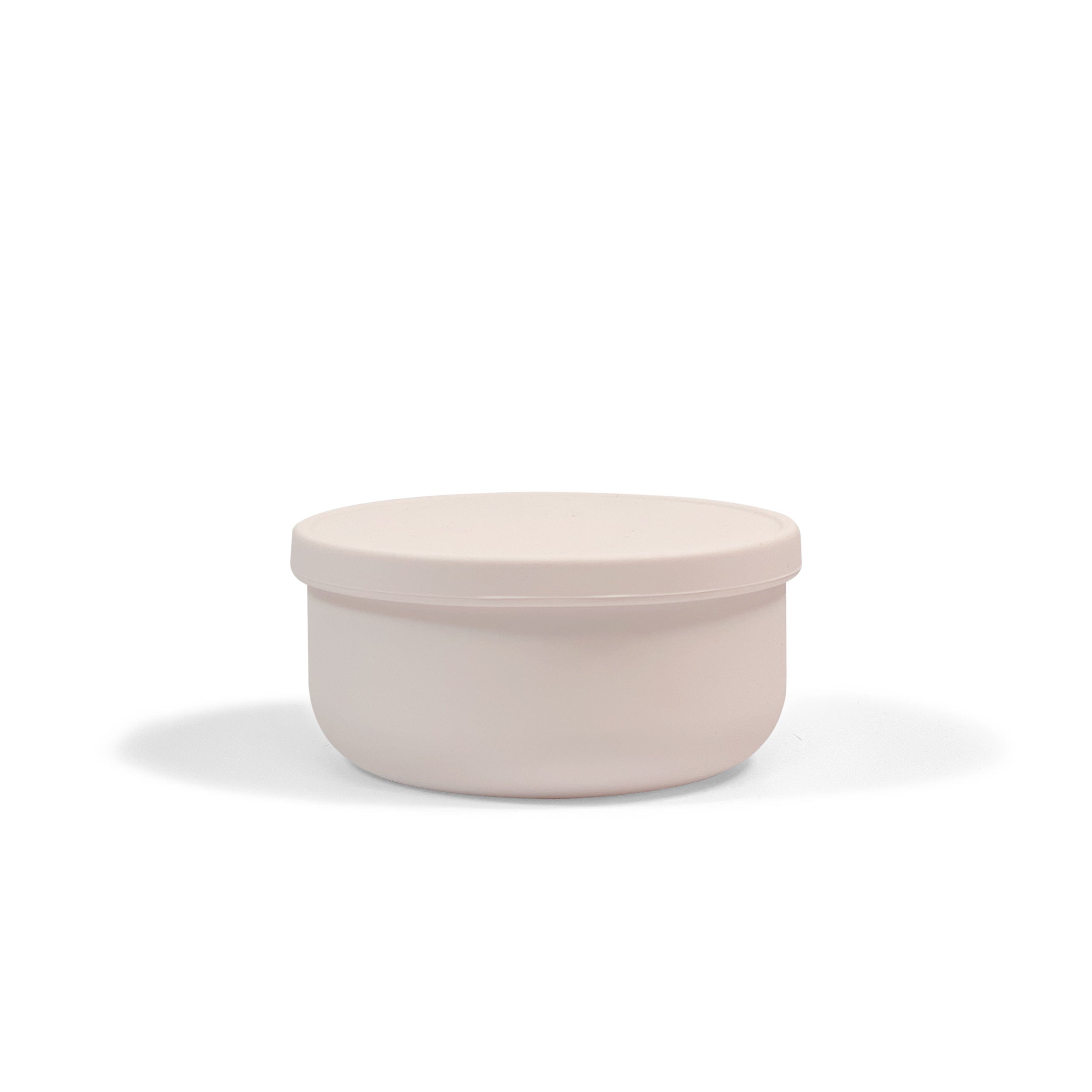 Bol et couvercle en silicone Kushies SiliSnack Saver, rose