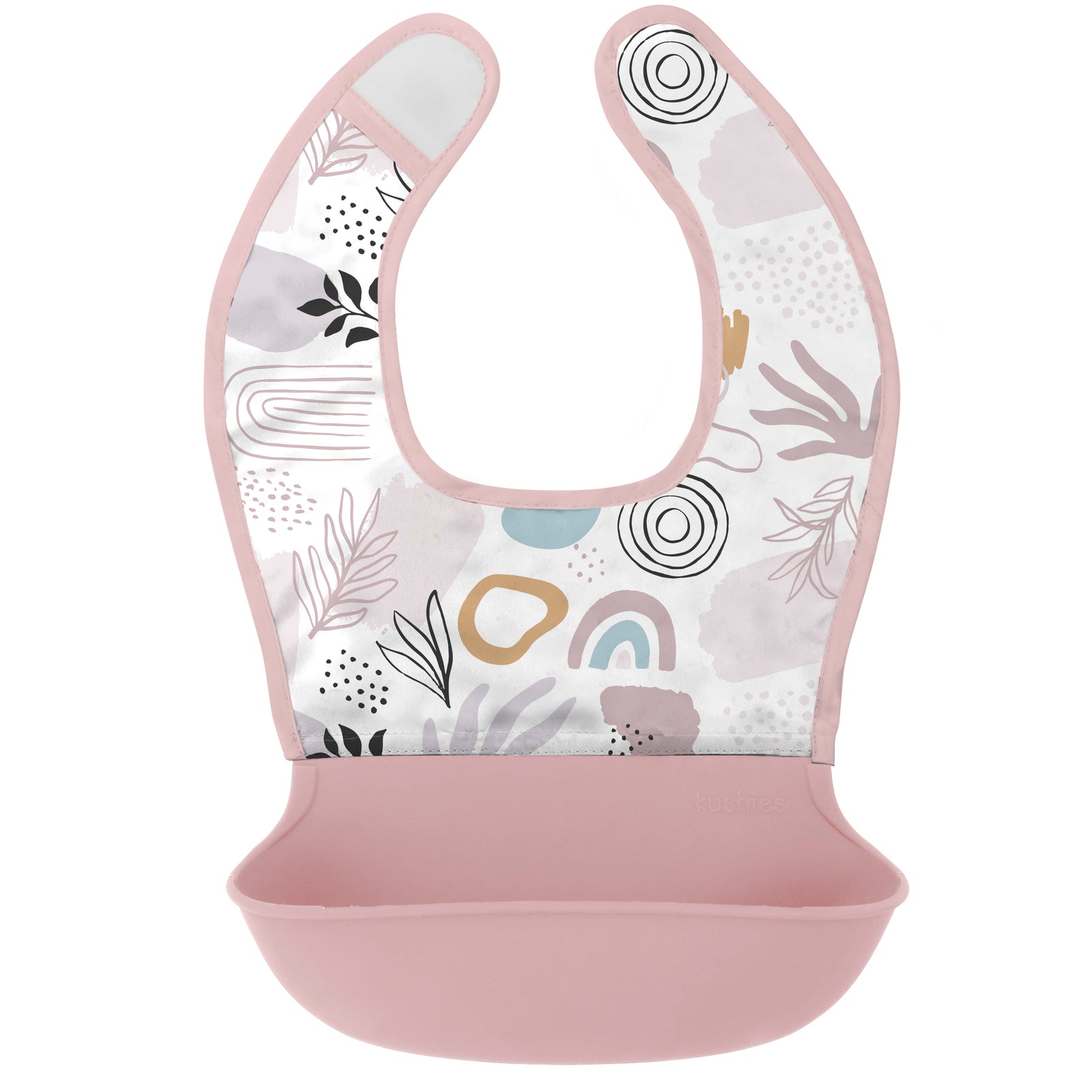 Bol et couvercle en silicone Kushies SiliSnack Saver, rose